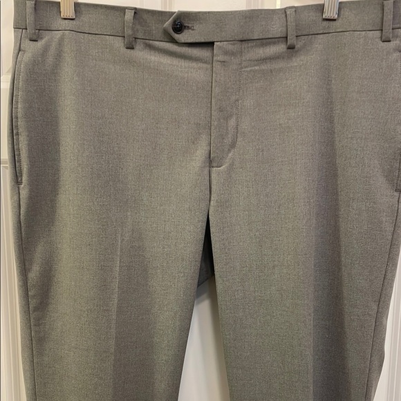 Michael Kors Gray Dress Pants Flat Front Comfy Fit Office Party Formal EUC - Picture 2 of 10